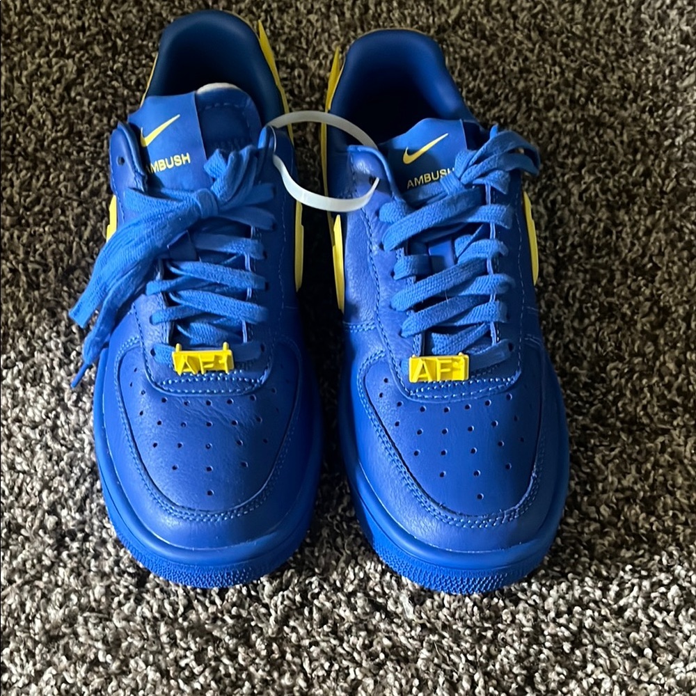 Nike Blue and Yellow Athletic Shoes with Chunky Sole